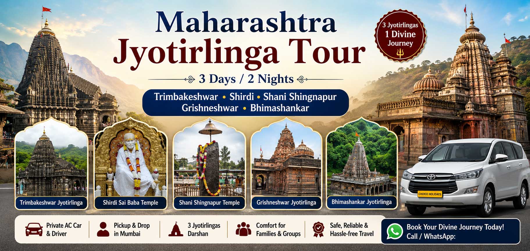 Maharashtra Jyotirlinga Tour Package from Mumbai